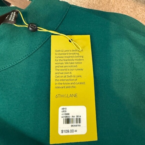 Jade Green Long-Sleeve Dress - Picture 5 of 6